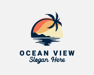 Palm Beach Sunset logo design