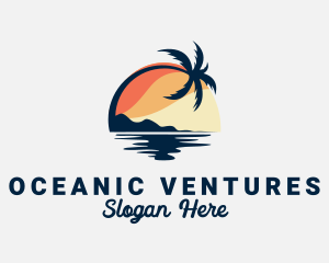 Palm Beach Sunset logo design