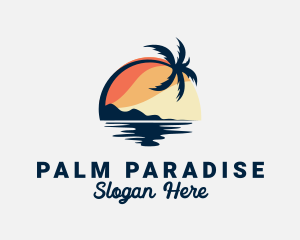 Palm Beach Sunset logo design