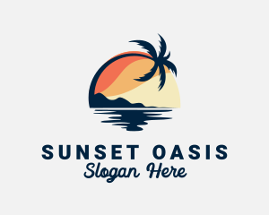 Palm Beach Sunset logo design
