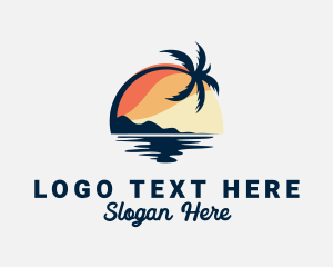 Sunset - Palm Beach Sunset logo design