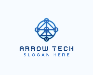 Developer Tech Circuitry logo design