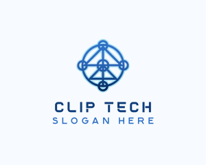 Developer Tech Circuitry logo design