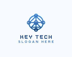 Developer Tech Circuitry logo design