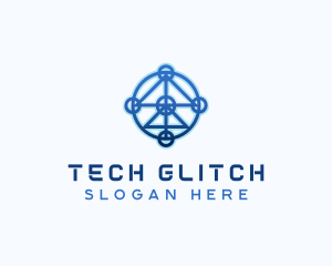 Developer Tech Circuitry logo design