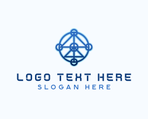 Developer - Developer Tech Circuitry logo design