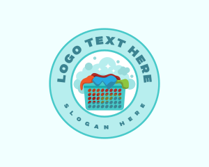 Clean - Clean Laundry Washer logo design