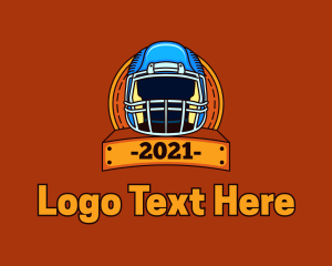 Playing - American Football Helmet logo design