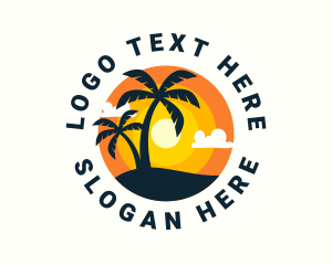 Tourist Spot - Summer Island Getaway logo design