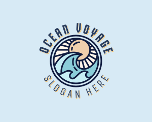 Ocean Waves Resort logo design