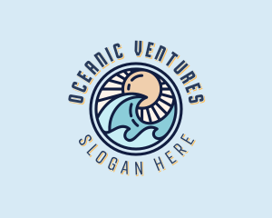 Ocean Waves Resort logo design