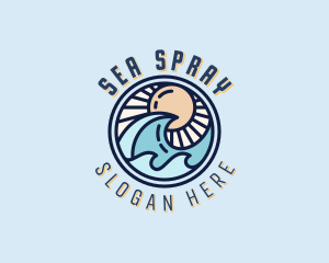 Ocean Waves Resort logo design