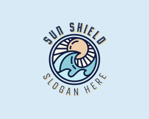 Ocean Waves Resort logo design