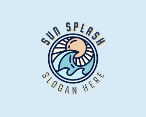 Ocean Waves Resort logo design