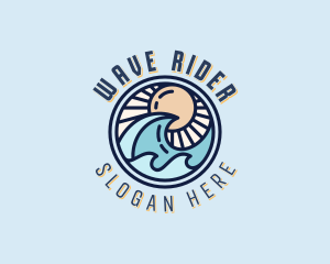 Ocean Waves Resort logo design