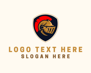 Gaming Spartan Helmet Armor Logo