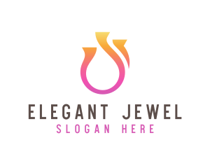 Abstract Ring Jeweler logo design