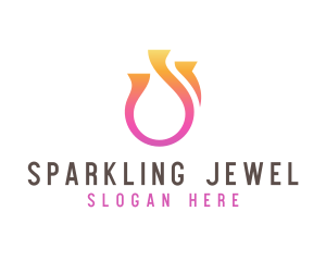 Abstract Ring Jeweler logo design