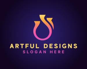 Abstract Ring Jeweler logo design