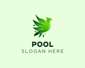 Herb - Weed Leaf Eagle logo design