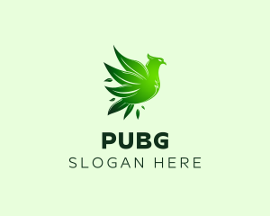 Environmental - Weed Leaf Eagle logo design