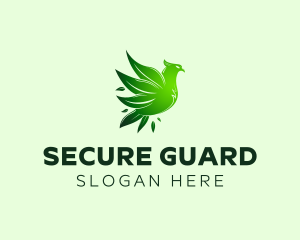 Bird - Weed Leaf Eagle logo design