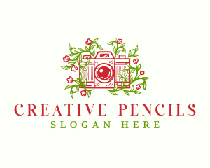 Floral Camera Studio logo design