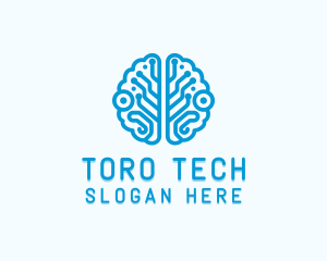 Circuit Tech Brain logo design