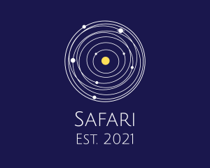 Orbit - Solar System Path logo design