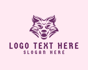 Angry - Beast Wild Wolf logo design