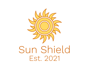 Sunscreen - Morning Summer Sun logo design