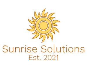 Morning Summer Sun logo design