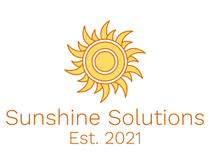 Morning Summer Sun logo design