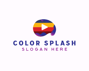 Colorful Media Player logo design