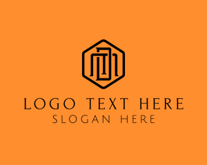 Clothing - Hexagonal Letter DM Company logo design