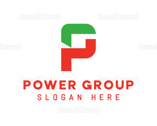 Modern Industrial Letter P Logo
