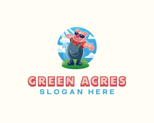 Farmer - Pig Farmer Ranch logo design