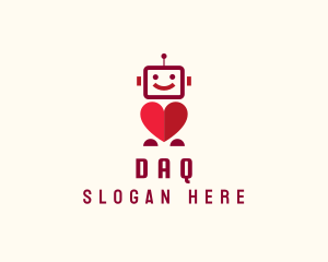 Mascot - Modern Dating Robot logo design