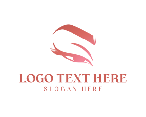 Eyebrows - Eye Makeup Cosmetics logo design