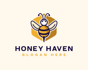 Beehive - Beehive Flying Bee logo design