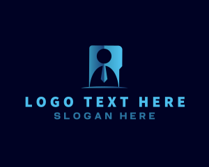Necktie - Human Resource Employee Folder logo design