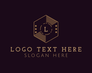 Victorian - Hexagon Shield Academy logo design