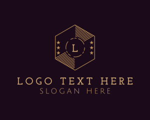 Legal - Hexagon Shield Academy logo design