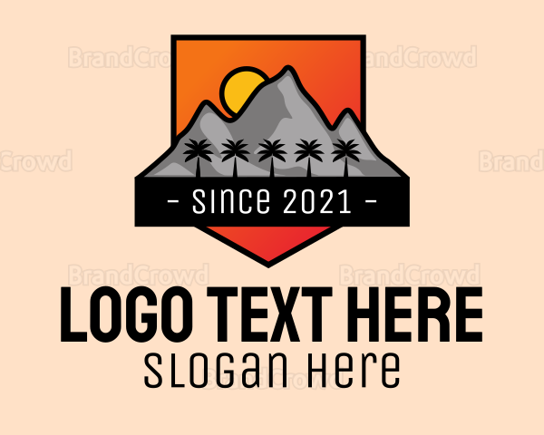 Tropical Mountain Badge Logo