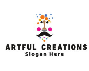 Create - Artist Paint Face logo design