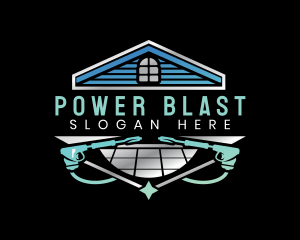 Floor Clean Power Wash logo design