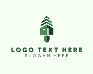 Shovel - Organic House Gardening logo design