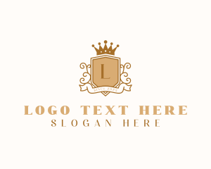 Luxury - Luxury Crown Shield logo design