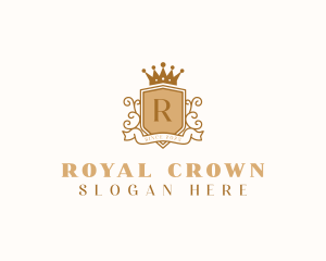 Luxury Crown Shield logo design