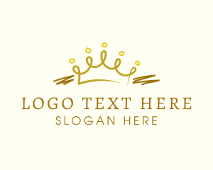 Scribbling - Luxury Crown Jewelry logo design